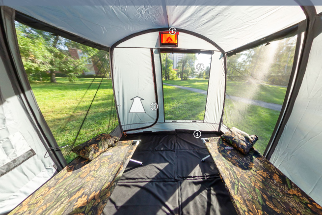 Посмотреть палатку изнутри - 3D Модели палаток