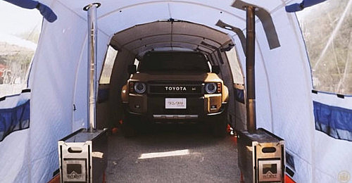 Бани палатки MORZH и TOYOTA: безумный эксперимент