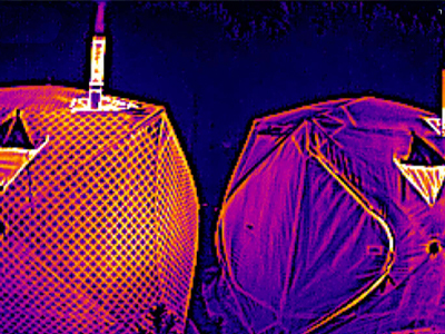 Бани палатки MORZH тепловизор