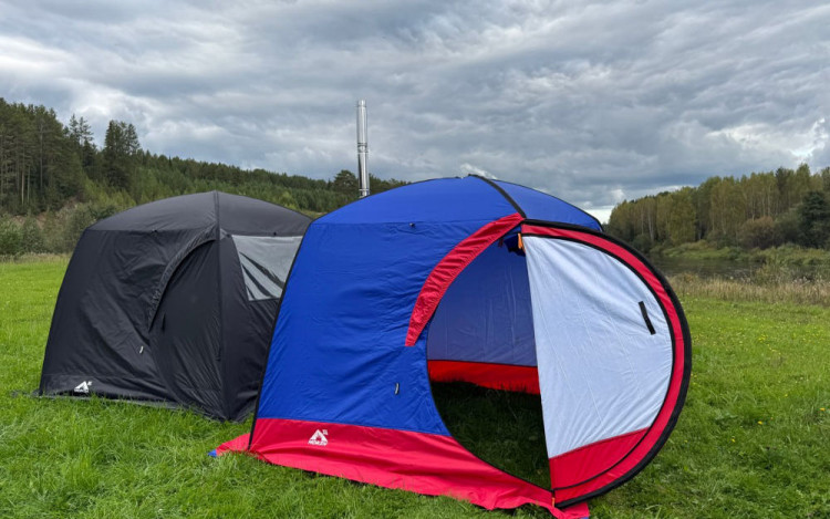 Баня палатка МОРЖ LUX XL NEO