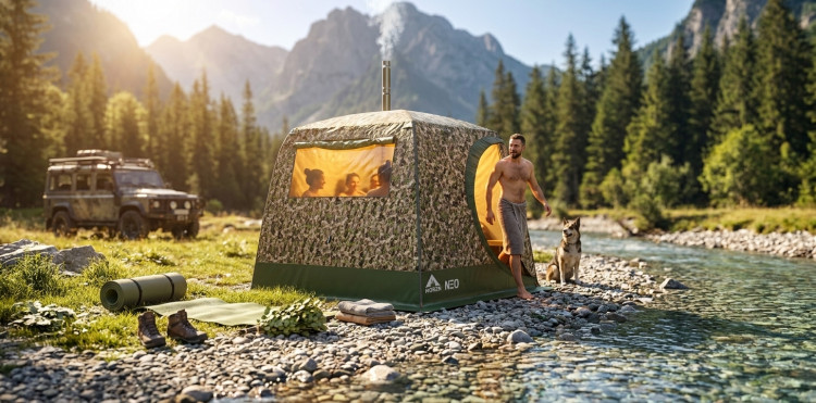 Баня палатка MORZH LUX XL NEO