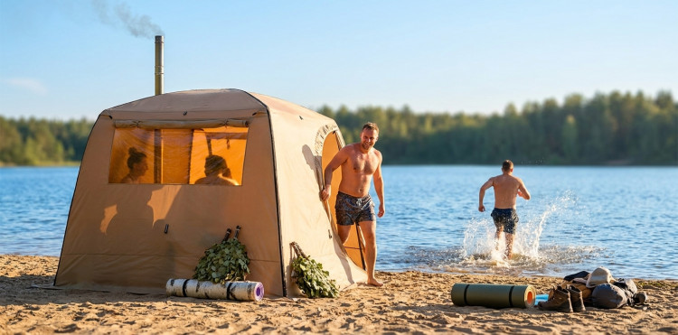 Баня палатка MORZH LUX XL NEO