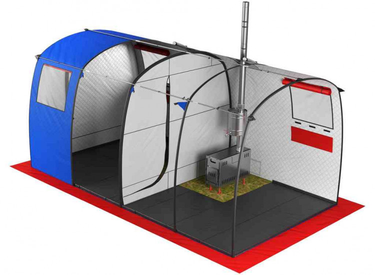 Утепленный пол для палатки МОРЖ МАХ XL