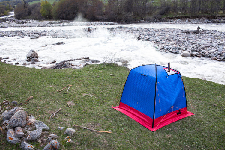 Баня палатка МОРЖ 2 ОКНА