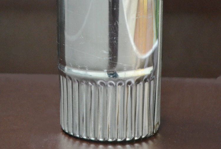 Сегмент дымохода D90 мм