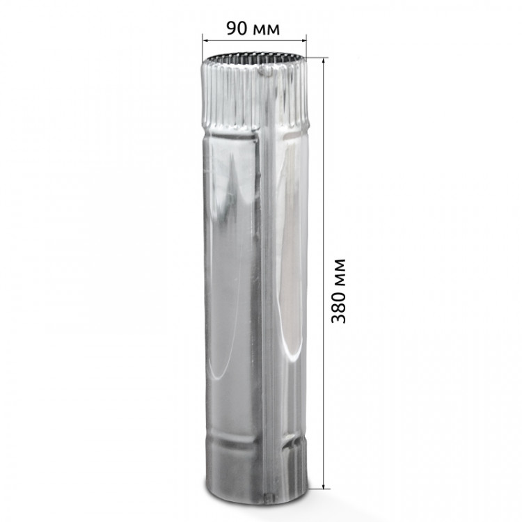 Сегмент дымохода D90 мм